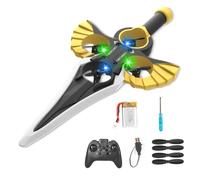 Remote Flying Sword, Flying Sword Rc Glider, 3-Speed Control, Lightweight Easy to Fly Rc Glider, Gift for Adults Or Teens (Gold(Remote Control),Battery*1)