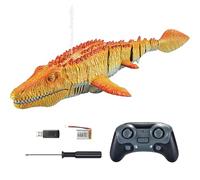 Remote Mosasaurus - jouet Aquatic Dinosaur RC, sous- RC Mosasaurus | Mosasaurus à transformation de l'eau, dinosaure de natation, jeu de piscine RC Dinosaure, jouet de créature pré