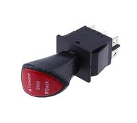 Remote sensing car handle black boat shaped three speed six pin 31 * 25 boat type switch KCD4-604-6P
