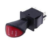 Remote sensing car handle black boat shaped three speed six pin 31 * 25 boat type switch KCD4-604-6P