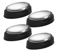 Remoteur d'odeur Essentiel de la Cuisine, Barres de Savon en Acier Inoxydable à 4 Packs, enlevez en Permanence Les odeurs Cuisson des Mains, écologiques et économise l'argent