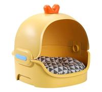 Removable Cat Cave - Washable Kitten Bed, 35x35x45cm Cat Tent for Cold Weather, Soft Cotton Cloth Pet Bed, Pet Shelter Insulated House, Cave Cushion for Indoor Animal Relaxation