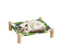 Removable Cat Cot Furniture - Elevated Pet Hammock Lounger, Breathable Raised Bed, Lightweight Resting Station, Comfortable Sleeping Perch | Balcony Leisure Area, Porch Corner Setup, Modern Indoor Liv