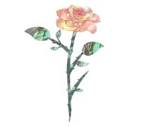 Removable Guitar Headstock Decal - Creative Rose Inlay Sticker For Electric And Acoustic Instruments, UV Resistant PVC, Easy Apply Design | Decorative Musical Gear Graphic, Custom Fit Head Neck