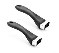 Removable Pot Handle 2-Pack Heat Resistant Steel Base | Heat resistant materials, steel base construction, stays cool while cooking, safe grip, black color