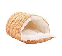 Removable Washable Cat Bed - Warmth for All Seasons | Semi-Enclosed Pet House with Soft Plush Interior | for Cats Small Dogs Winter Comfort, Machine Washable Cover Design Easy Care