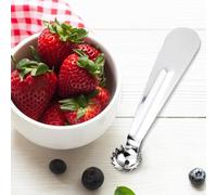 Remover en acier inoxydable - Poignée ergonomique de 10,8 x 2 cm - 11 g léger | Outil de cuisine portable pour préparation de salade de fruits végétaux