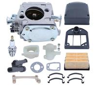 remplaçants Carburateur Carb for Hus 61 266 268 272 272XP tronçonneuse avec support filtre à Air joint de collecteur d'admission bougie d'allumage