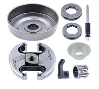remplaçants Kit de huileur de pompe à huile, pignon de tambour d'embrayage for Hus 340 345 346 350 351, pièces de tronçonneuse, Piston de pompe à huile