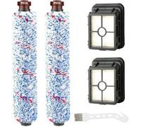 Remplacement Accessoires 2 Brosse Rouleau Multi-Surface + 2 Filtres pour BISSELL Crosswave 17132 et 2225N Series