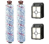 Remplacement Accessoires 2 Brosse Rouleau Multi-Surface + 2 Filtres pour BISSELL Crosswave 17132 et 2225N Series