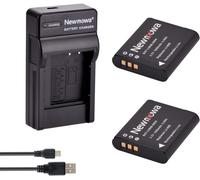 Remplacement Batterie Li-90B (2) Et Chargeur Usb Portable Kit Pour Olympus Li-90B, Li-92B, Stylus Tg-1, Tg-2, Tg-3, Tg-4, Sh-1, Sh-2, Sh-3, Sh-50, Sh-60, Xz-2, Sp-100Ee, Ricoh Db-1[ChargeurUsb465]