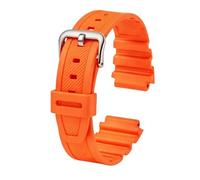 Remplacement Bracelet de Montre 18mm Résine compatible avec Casio AE-1000W AE-1200 AE-1300 AEQ-110W AQ-S800W MRW-200H SGW-300H SGW-400H W-216H W-218H | Orange