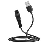 Remplacement Câble de Chargement USB Chargeur 5V Cordon d'alimentation pour Rasoir Électrique, compatible avec Philips QP2724/90, QP2834/70, MG5910/49, MG7910/49, MG9510/60 (Noir)