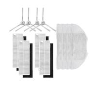 Remplacement compatible avec l'aspirateur robot Xiaomi Mijia G1 MJSTG1 Mi Mop Essential, couvercle de brosse principale latérale, filtre HEPA, chiffon de nettoyage(Set17)