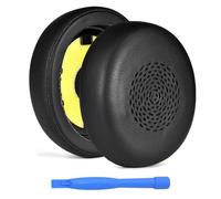 Remplacement Coussinets Casque Compatible avec Jabra Evolve2 75 Wireless Casque par MMOBIEL - Protein PU Coussinet Casque de Rechange (Uniquement pour Jabra Evolve2 75, Pas pour Evolve 75) - Noir
