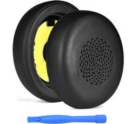 Remplacement Coussinets Casque Compatible avec Jabra Evolve2 75 Wireless Casque Protein PU Coussinet Casque de Rechange (Uniquement pour Jabra Evolve2 75, Pas pour Evolve 75) - Noir