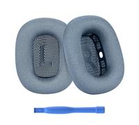 Remplacement Coussinets d'oreille pour AirPods Max Casque par MMOBIEL - Memory Foam et Mesh Fabric Coussinet Casque - Coussinets de Rechange - Bleu Ciel