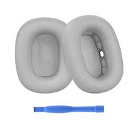 Remplacement Coussinets d'oreille pour AirPods Max Casque par MMOBIEL - Memory Foam et Mesh Fabric Coussinet Casque - Coussinets de Rechange - Argent