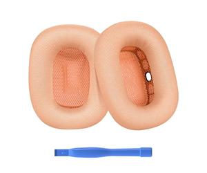 Remplacement Coussinets d'oreille pour AirPods Max Casque par MMOBIEL - Memory Foam et Mesh Fabric Coussinet Casque - Coussinets de Rechange - Orange