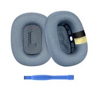 Remplacement Coussinets d'oreille pour AirPods Max Casque par MMOBIEL - Premium - Memory Foam et Mesh Fabric Coussinet Casque avec Couche de Silicone - Coussinets de Rechange - Bleu Ciel