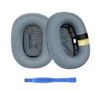 Remplacement Coussinets d'oreille pour AirPods Max Casque par MMOBIEL - Premium - Memory Foam et Mesh Fabric Coussinet Casque avec Couche de Silicone - Coussinets de Rechange - Bleu