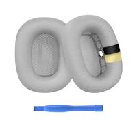 Remplacement Coussinets d'oreille pour AirPods Max Casque par MMOBIEL - Premium - Memory Foam et Mesh Fabric Coussinet Casque avec Couche de Silicone - Coussinets de Rechange - Argent