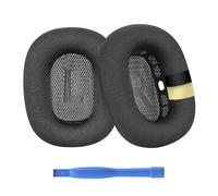 Remplacement Coussinets d'oreille pour AirPods Max Casque par MMOBIEL - Premium - Mesh Fabric Coussinet Casque avec Couche de Silicone - Coussinets de Rechange - Gris
