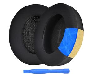 Remplacement Coussinets d'oreille pour Anker Soundcore Space Q45 Casque par MMOBIEL - Gel Réfrigérant Coussinet Casque - Coussinets de Rechange - Noir