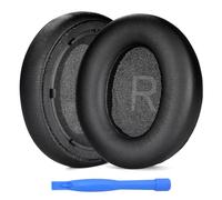 Remplacement Coussinets d'oreille pour Anker Soundcore Space Q45 Casque par MMOBIEL - Protein PU Coussinet Casque - Coussinets de Rechange - Noir