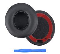 Remplacement Coussinets d'oreille pour Beats Solo 4 Wireless Casque par MMOBIEL - Memory Foam et Protein PU Coussinet Casque - Coussinets de Rechange - Noir