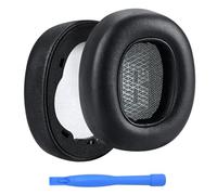 Remplacement Coussinets d'Oreille pour JBL E65 (E65BT, E65BTNC) / Live 650 (650NC, 650BTNC) / Live 660 (660NC, 660BTNC) / Duet NC Casque par MMOBIEL - Memory Foam et Protein PU Coussinet Casque - Noir