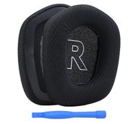 Remplacement Coussinets d'oreille pour Logitech G733 / G335 Lightspeed Wireless Gaming Casque par MMOBIEL - Mesh Fabric Coussinet Casque - Coussinets de Rechange - Noir