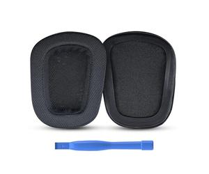 Remplacement Coussinets d'oreille pour Logitech G733 / G335 Lightspeed Wireless Gaming Casque par MMOBIEL - Mesh Fabric Coussinet Casque - Coussinets de Rechange - Noir