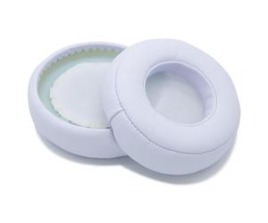 Remplacement Coussinets d'oreille pour Monster Beats by Dr. Dre Pro Detox Casque par MMOBIEL - Memory Foam et Protein PU Coussinets Casque de Rechange - Blanc