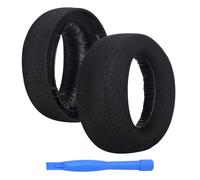 Remplacement Coussinets d'oreille pour Sony Playstation 5 3D Pulse Wireless PS5 Casque par MMOBIEL - Mesh Fabric Coussinet Casque - Coussinets de Rechange - Noir