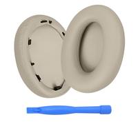 Remplacement Coussinets d'oreille pour Sony WH-1000XM3 Noise Cancelling Casque par MMOBIEL - Memory Foam et Protein PU Coussinet Casque - Coussinets de Rechange - Argent