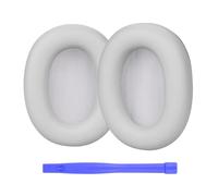 Remplacement Coussinets d'oreille pour Sony WH-1000XM6 Noise Cancelling Casque par MMOBIEL - Memory Foam et Protein PU Coussinet Casque - Coussinets de Rechange - Argent