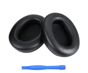 Remplacement Coussinets d'oreille pour Sony WH-XB910N Noise Cancelling Casque par MMOBIEL - Memory Foam et Protein PU Coussinet Casque - Coussinets de Rechange - Noir