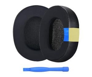 Remplacement Coussinets d'oreille pour Steel Series Arctis 1/3 / 5/7 / 9 / Pro & Prime Wireless Casque etc. par MMOBIEL - Gel Réfrigérant Coussinet - Noir