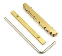 Remplacement d ' écrou de pont de guitare en laiton, hauteur réglable, écrou de cloche, régulation fendue, accessoire de guitare, facile à installer, fourniture d ' instruments de musique