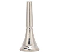 Remplacement d’embouchure pour cor français en laiton, embouchure de cor de taille standard pour instruments à vent, finition argentée brillante avec bord lisse, compatible avec la