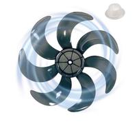 Remplacement D'accessoire De Ventilateur - Pièce Silencieuse Et Facile À Installer, Hélice À Air Debout, Écrou De Contrepoids Électrique Universel À Cinq Feuilles En Plastique | Comp De Refroidisseur
