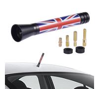 Remplacement d'antenne de Voiture | Antenne de Voiture Motif Drapeau National,Remplacement Universel de réception FM AM d'antenne de Toit à Tige Courte pour camionnette, Camion