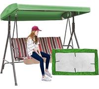 Remplacement d'auvent de balançoire, toit remplacement étanche 191*120 18, couvertures couverture pare-soleil for balcon, patio, jardin(Green)