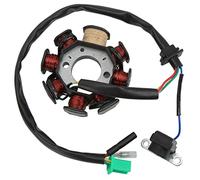 Remplacement de Bobine de Stator, Générateur D'allumage de Stator Magnéto 8 Pôles 8 Bobines pour Scooters Chinois ATV Go Kart Cyclomoteur 125 150 152QMI 157QMJ Moteur