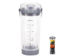 Remplacement de bol de mélangeur avec couvercle pour blender portable Ninja Blast séries BC100 et BC151 : accessoires de bol de mélangeur de 532 ml compatibles avec le blender Ninja Blast (Gris)