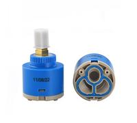 Remplacement de cartouche de robinet 40 mm, cartouche de robinet céramique à poignée unique pour robinets de douche lavabo cuisine, valve de robinet céramique