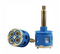 Remplacement de cartouche de robinet de douche 33 mm, cartouche à disque céramique 37 mm 3/4/5 voies pour robinet de douche à poignée unique ou double poignée, valve de robinet (TT-37MM-85MM)