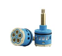 Remplacement de cartouche de robinet de douche 33 mm, cartouche à disque céramique 37 mm 3/4/5 voies pour robinet de douche à poignée unique ou double poignée, valve de robinet (XX-37MM-77MM)